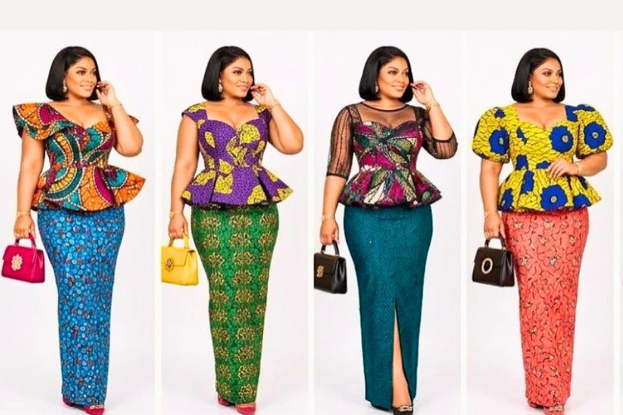 20 Ankara Skirt and Blouse Styles for Ladies