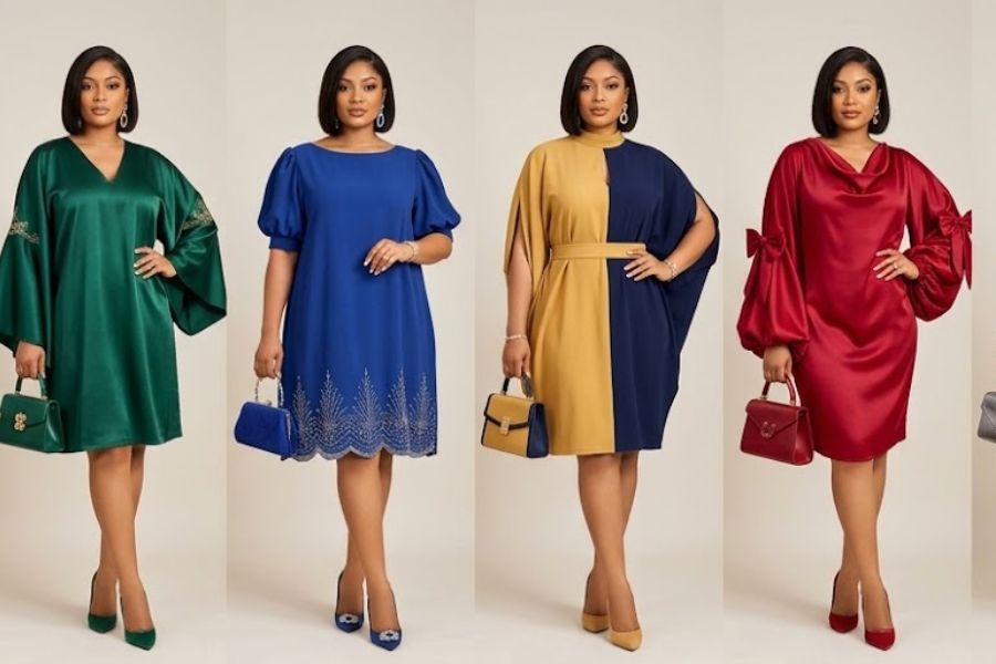 20 Trending Short Bubu Gown Styles for Ladies